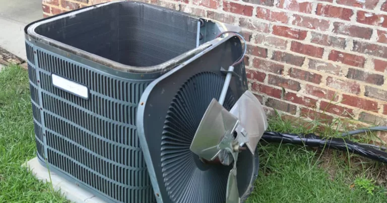 Outdoor condenser unit of a residential split system, where the inverter-driven variable speed compressor is housed