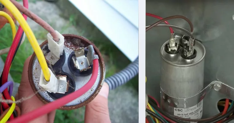 A failed AC capacitor, one of the most common and least expensive Sacramento AC repairs